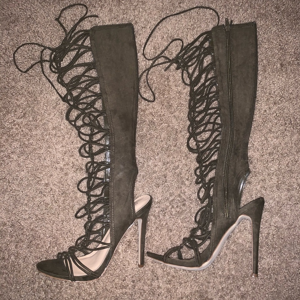 Laced Stiletto Heels